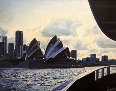 View from the Ferry by Kevin Guild of Railway Artist Parrish